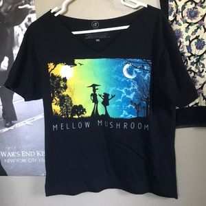 Mellow mushroom moonwalk tee shirt